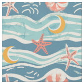 Starfish Coastal Sommer Stoff (Nahaufnahme)