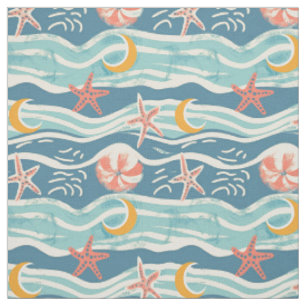 Starfish Coastal Sommer Stoff
