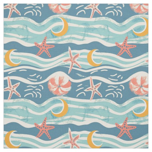 Starfish Coastal Sommer Stoff (Muster)