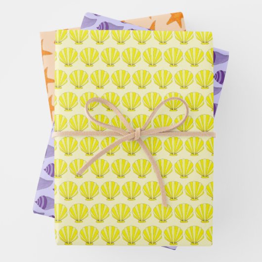 Starfish Conch Sea Muschel Seashell Beach Shore Geschenkpapier Set (Beispiel)