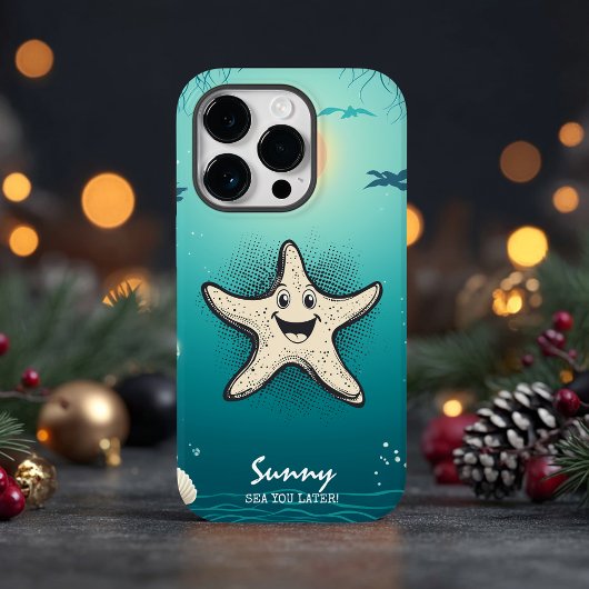 Starfish Cool - Ocean Vibes & Retro Charm Case-Mate iPhone Hülle