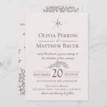 Starfish Coral Beach Hochzeit Einladung