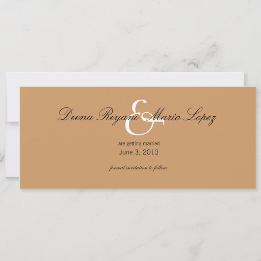 Starfish Couple Beach Hochzeit Save the Date (Rückseite)