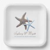 Starfish Couple Custom Adventure fängt an Pappteller (Vorderseite)