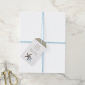 Starfish Couple Danke Gastgeschenk Hochzeit Geschenkanhänger (Mit Garn)