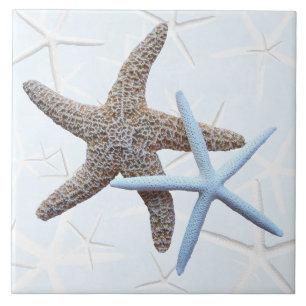 Starfish Couple Decorative Square Tile Fliese