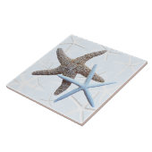 Starfish Couple Decorative Square Tile Fliese (Seite)