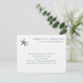 Starfish Couple Enclosure Event Cards Begleitkarte (Stehend Vorderseite)