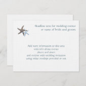 Starfish Couple Enclosure Event Cards Begleitkarte (Vorne/Hinten)