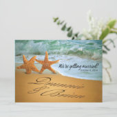Starfish Couple FRAGTE MICH, NAMEN IN DEN SAND ZU Save The Date (Stehend Vorderseite)