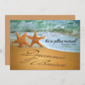 Starfish Couple FRAGTE MICH, NAMEN IN DEN SAND ZU Save The Date (Vorne/Hinten)
