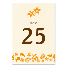 Starfish Couple Summer Beach Hochzeit Tischnummer