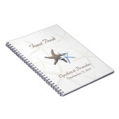 Starfish Couple Wedding Guestbook Notizblock (Rechte Seite)