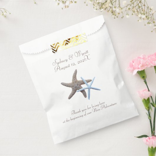 Starfish Couple White Beach Hochzeit Geschenktütchen (Versiegelt)