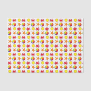 Starfish Crab Beachball Sommer Sunshine Beach Seidenpapier