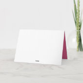 Starfish Cranberry Personalisiert Notecard (Rückseite)