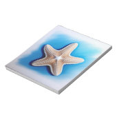 Starfish Crayon Drawing Notizblock (Rotiert)