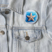 Starfish Crayon Zeichnend Button (Beispiel)