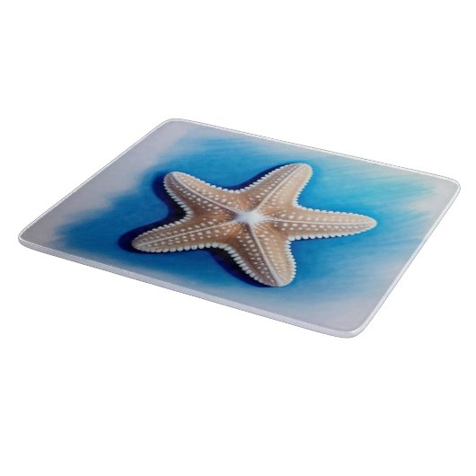 Starfish Crayon Zeichnend Schneidebrett (Ecke)