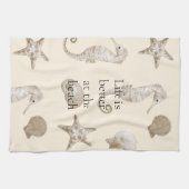 Starfish Cremestrand Geschirrtuch (Horizontal)
