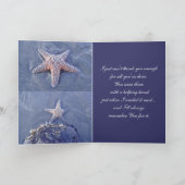 Starfish danken Ihnen zu kardieren Dankeskarte (Innenseite)