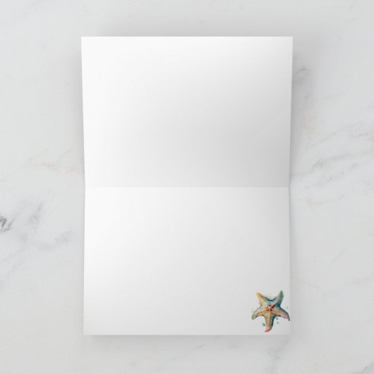 STARFISH DANKESKARTE (Innenseite)