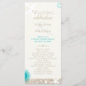 Starfish Destination Beach Hochzeitsprogramm Programm (Vorderseite)