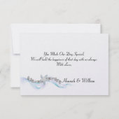 Starfish & Diamonds Danke Karte (Rückseite)