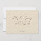 Starfish & Diamonds Save the Date (Rückseite)