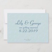 Starfish & Diamonds Save the Date (Rückseite)