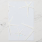 Starfish Drehmoment Beach Wedding Menu Template Flyer (Hinten)