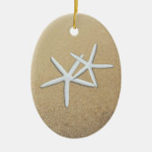 Starfish Drehmoment Custom Oval Christmas Ornament (Vorne)