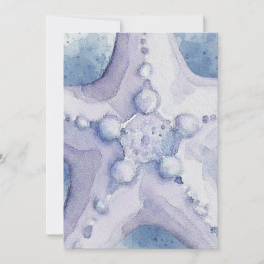 Starfish Einladung (Vorderseite)