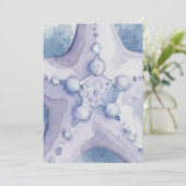 Starfish Einladung (Stehend Vorderseite)