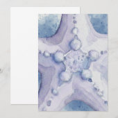 Starfish Einladung (Vorne/Hinten)