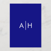 Starfish Einladungskarte für Hochzeiten, Marine (Rückseite)