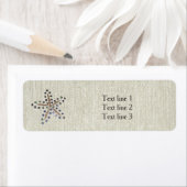 Starfish Elegance Beach Rustikale Burlap Küste (Insitu)