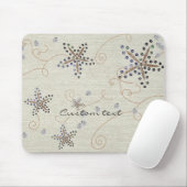 Starfish Elegance Beach Sequins Elegantes Mauspad (Mit Mouse)