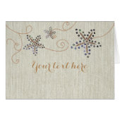 Starfish Elegance Beach Wedins Card (Vorderseite (Horizontal))
