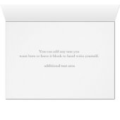 Starfish Elegance Beach Wedins Card (Innenansicht Horizontal (Unten))