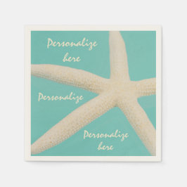 Starfish eleganter ozeanischer moderner Strand aqu Serviette