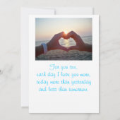 Starfish Empfang Einladung (Rückseite)