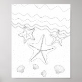 Starfish Erwachsenenfarbposter Poster (Vorne)