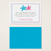 Starfish Favor Tag | GASTGESCHENK HOCHZEIT (Vorne & Hinten)