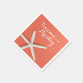 Starfish Fingers Beach | Korallen Serviette (Ecke)