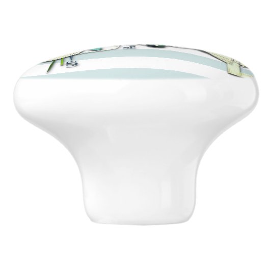 Starfish, Fischnetz und großes Schiff Keramikknauf (Seitenansicht)