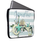 Starfish, Fischnetz und großes Schiff Laptopschutzhülle (Vorne Rechts)