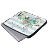 Starfish, Fischnetz und großes Schiff Laptopschutzhülle (Vorne Knopf)
