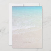 Starfish Floral Beach Brautparty Einladung (Rückseite)