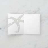 Starfish Folder Beach Hochzeit Einladung (Innenseite)